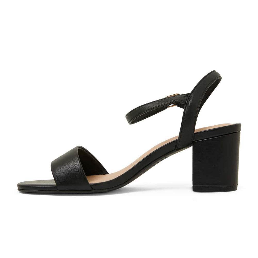 Heather Heel in Black Leather