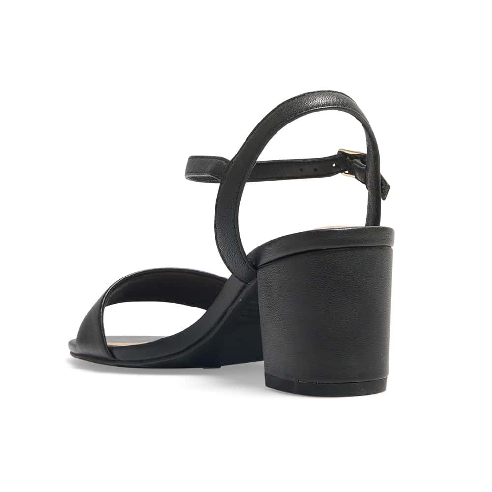 Heather Heel in Black Leather