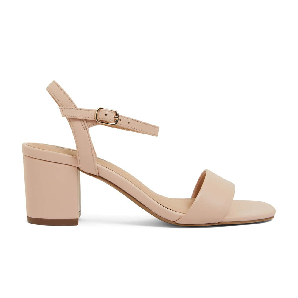 Heather Heel in Blush Leather