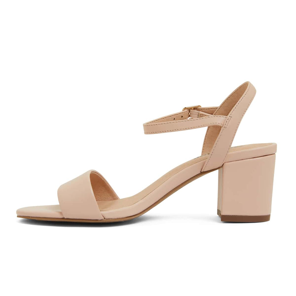 Heather Heel in Blush Leather