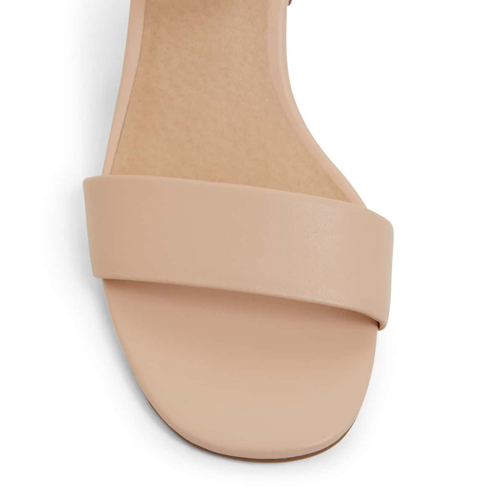 Heather Heel in Blush Leather