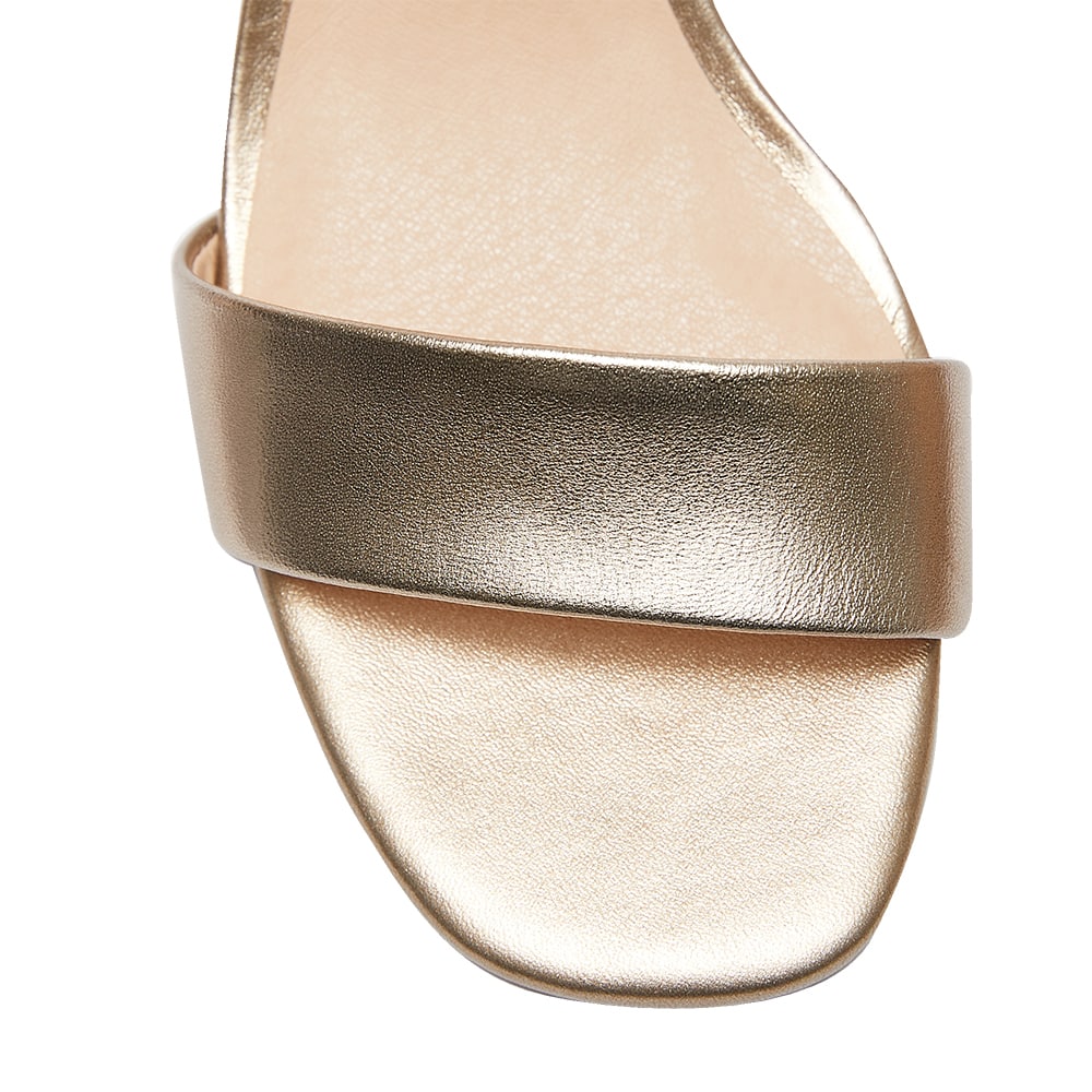 Heather Heel in Soft Gold Leather