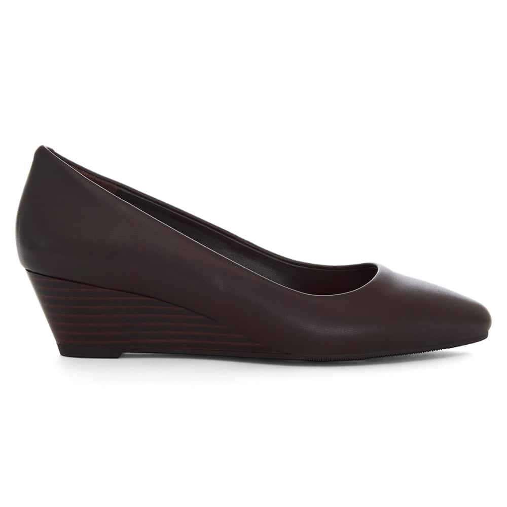 Henry Heel in Chocolate  Leather