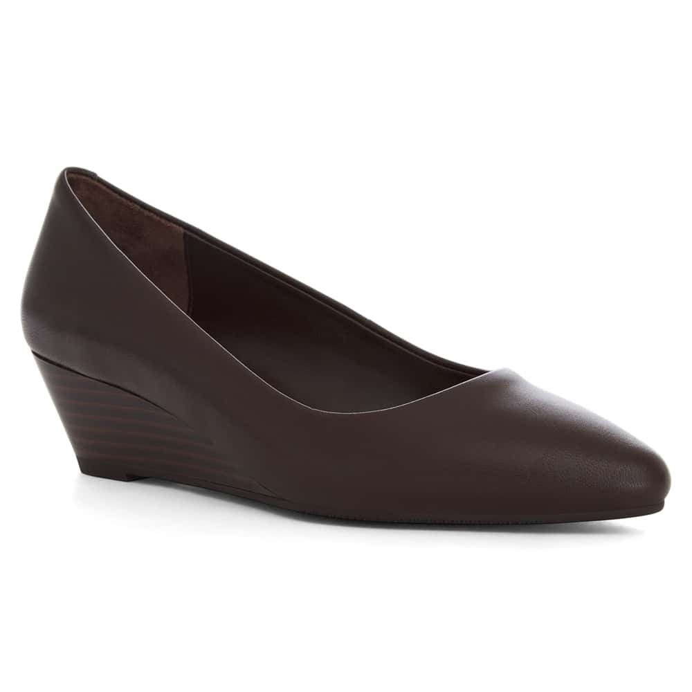 Henry Heel in Chocolate  Leather