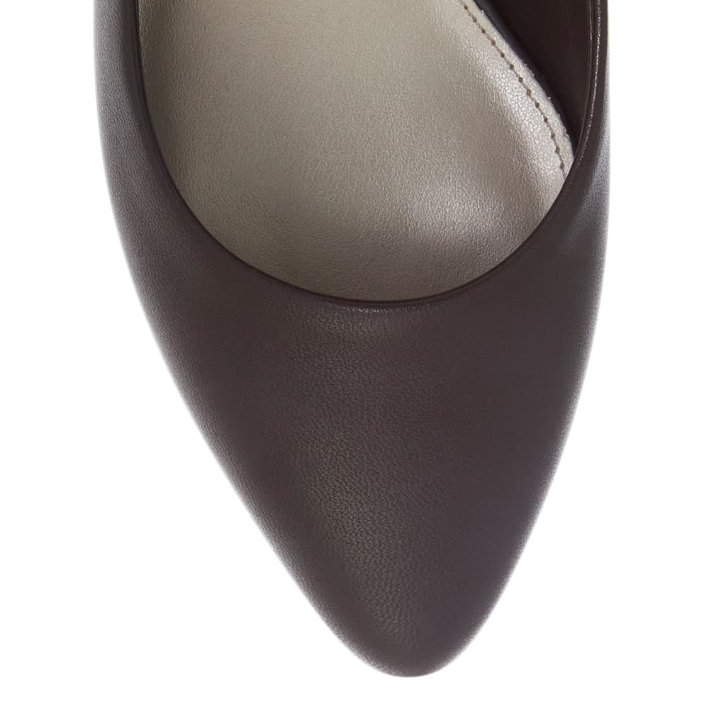 Henry Heel in Chocolate  Leather