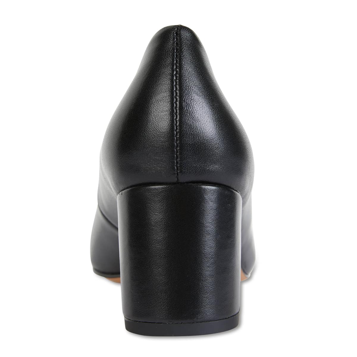 Idol Heel in Black Leather