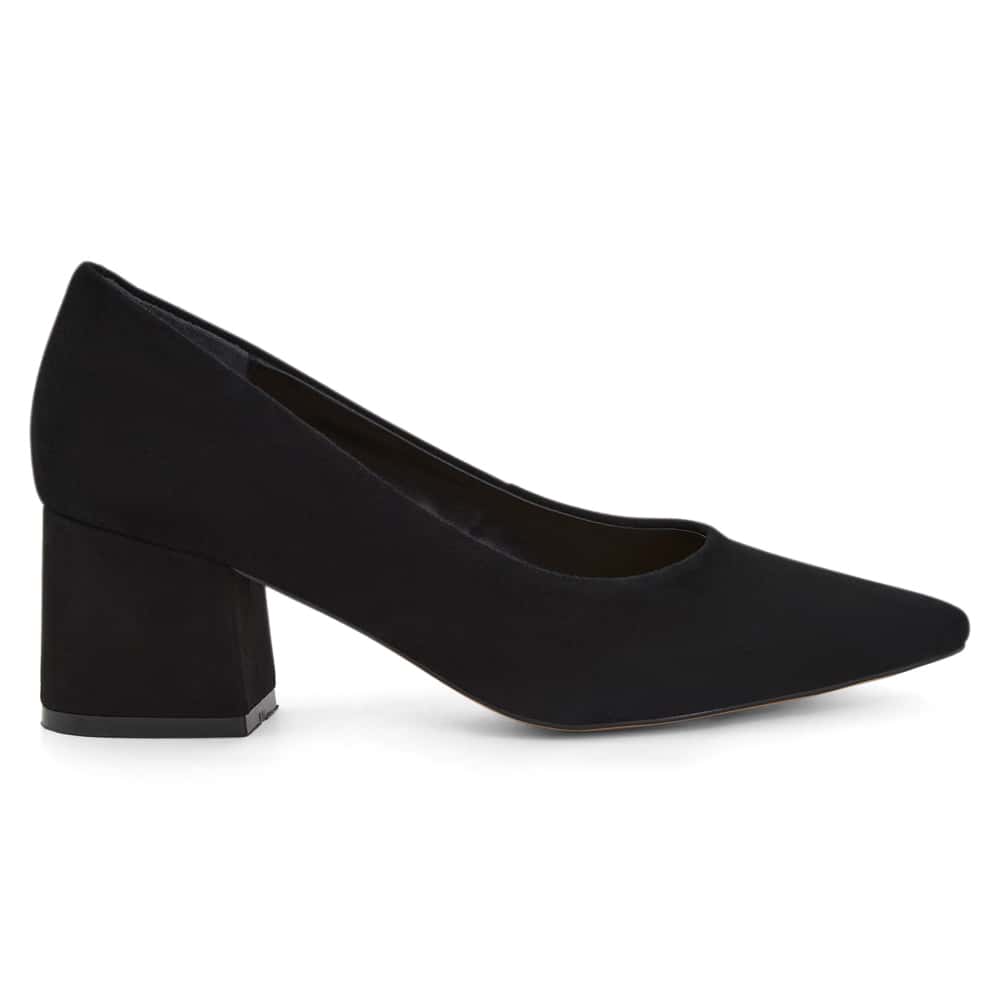 Idol Heel in Black Suede