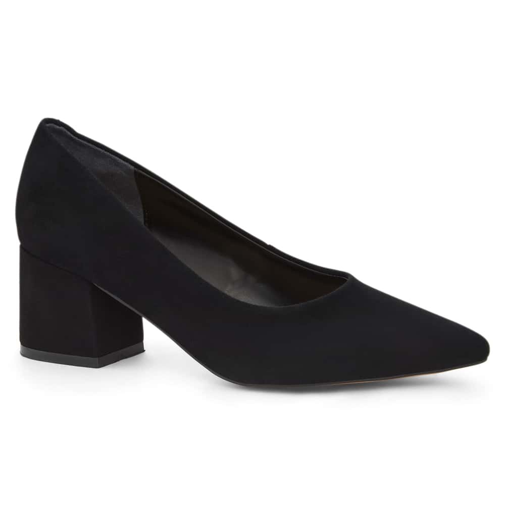 Idol Heel in Black Suede