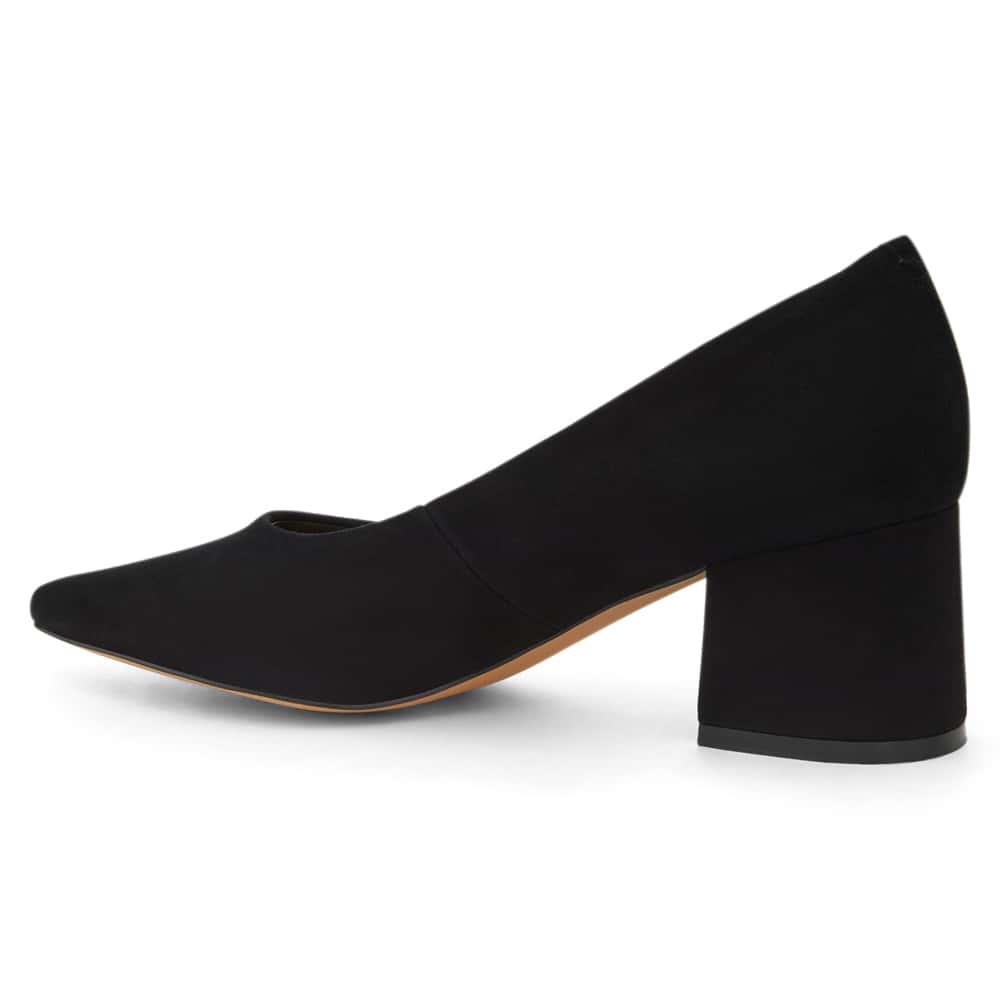 Idol Heel in Black Suede
