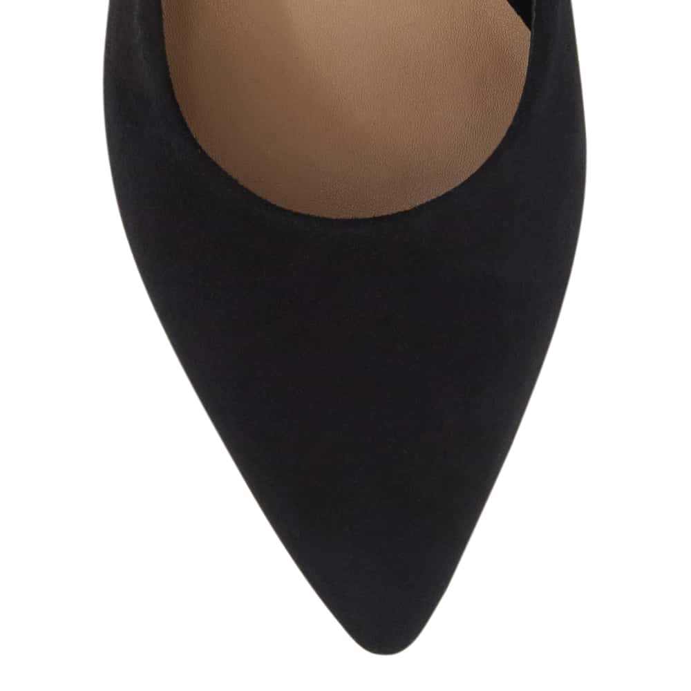 Idol Heel in Black Suede
