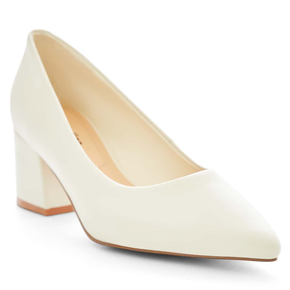 Idol Heel in Bone Leather