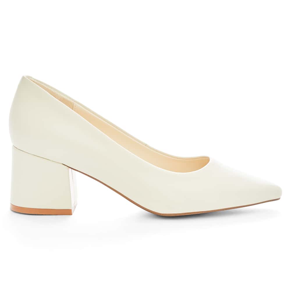 Idol Heel in Bone Leather