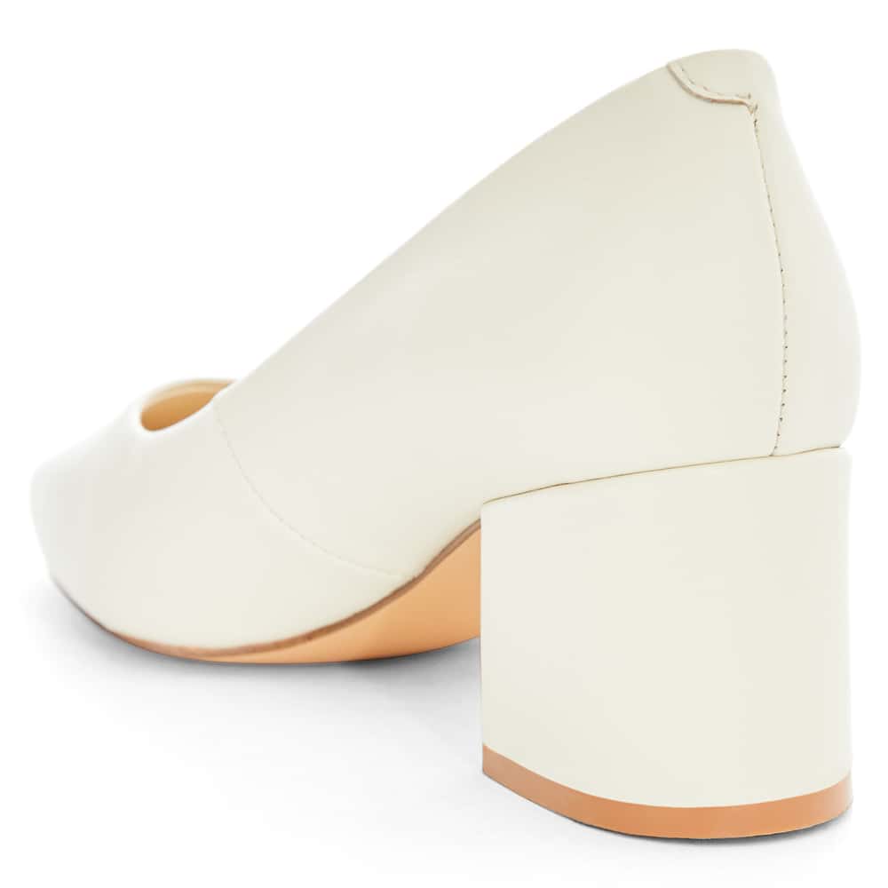 Idol Heel in Bone Leather