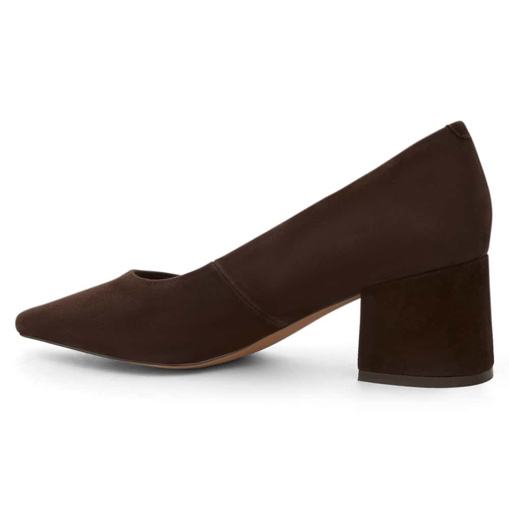 Idol Heel in Chocolate  Suede
