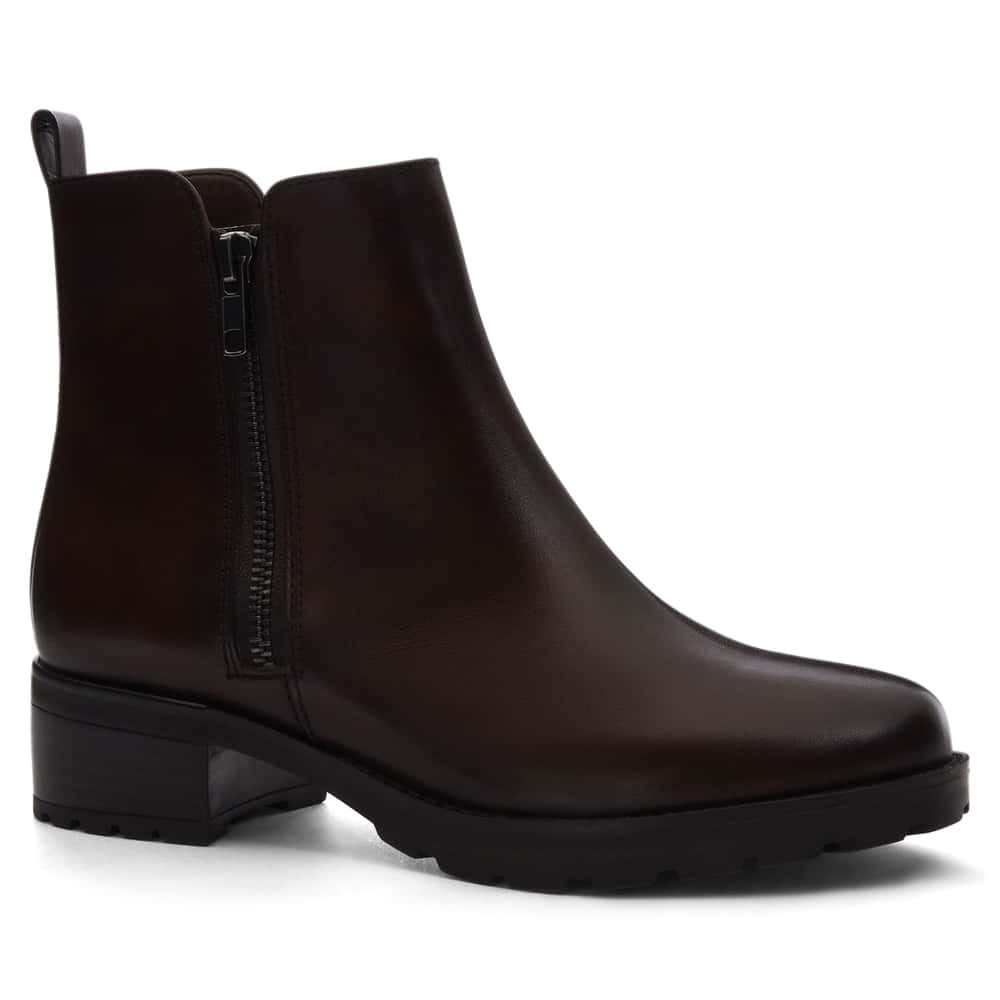 Indigo Boot in Chocolate  Leather