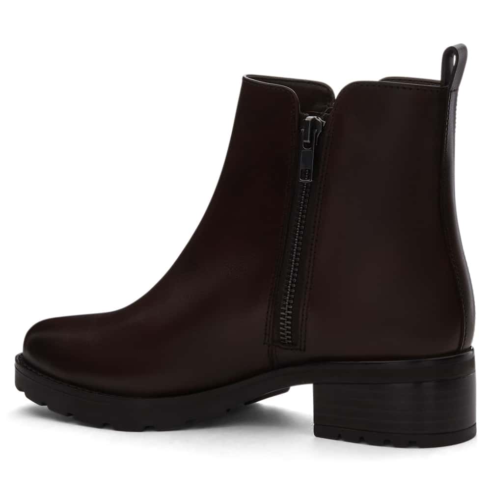 Indigo Boot in Chocolate  Leather