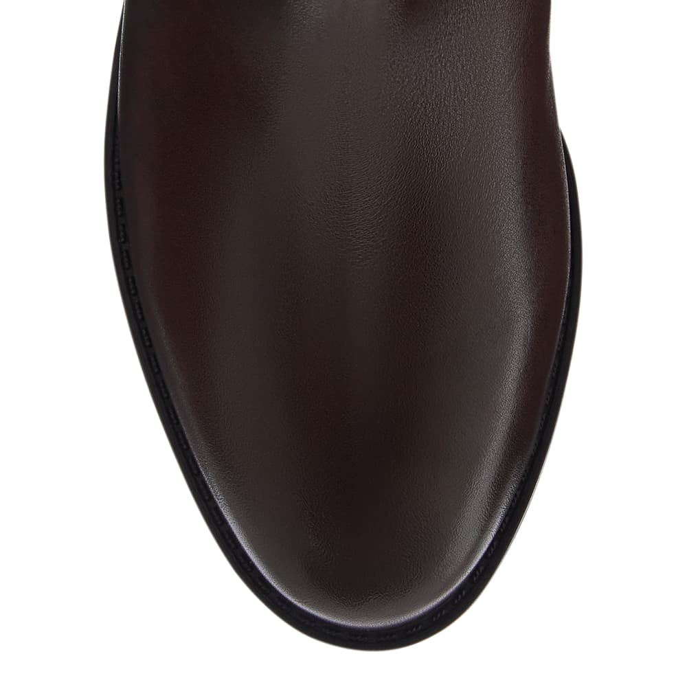 Indigo Boot in Chocolate  Leather