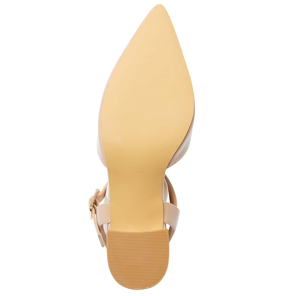 Ingrid Heel in Nude Patent