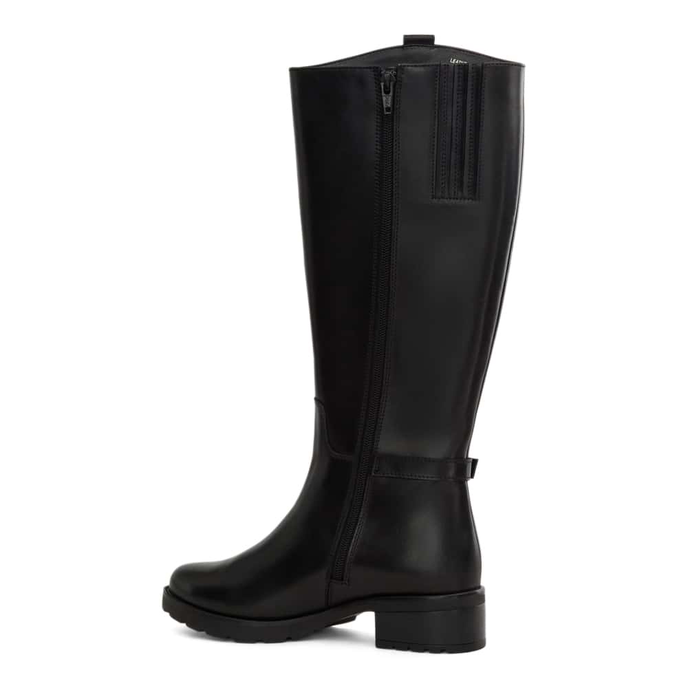 Intercom Boot in Black Leather