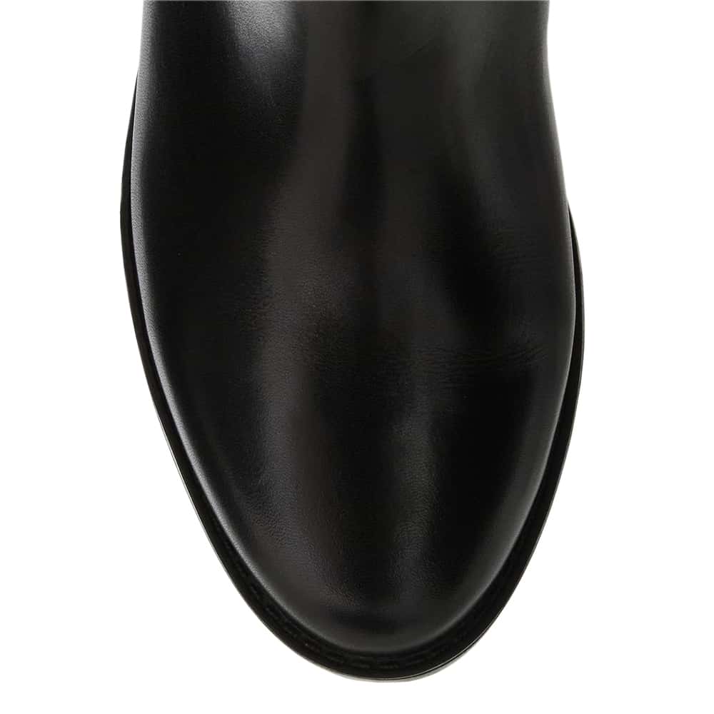 Intercom Boot in Black Leather