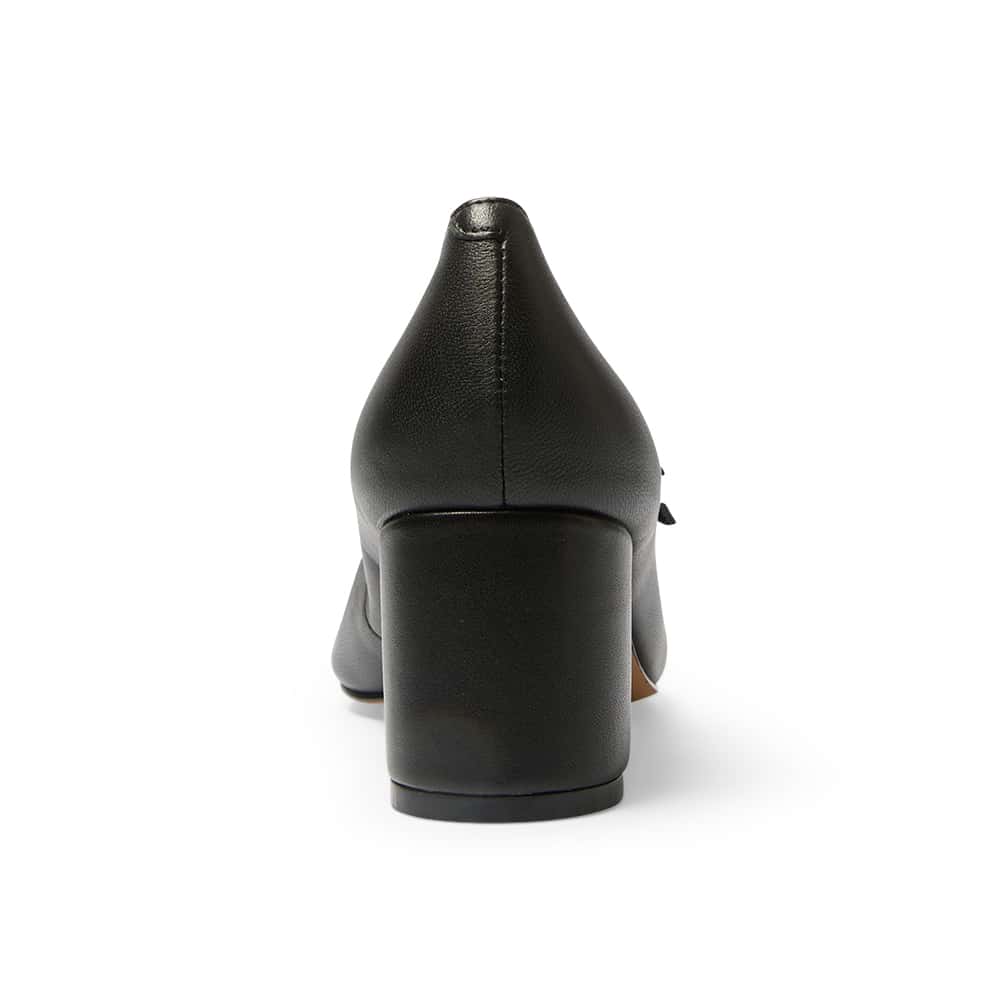 Isabel Heel in Black Leather