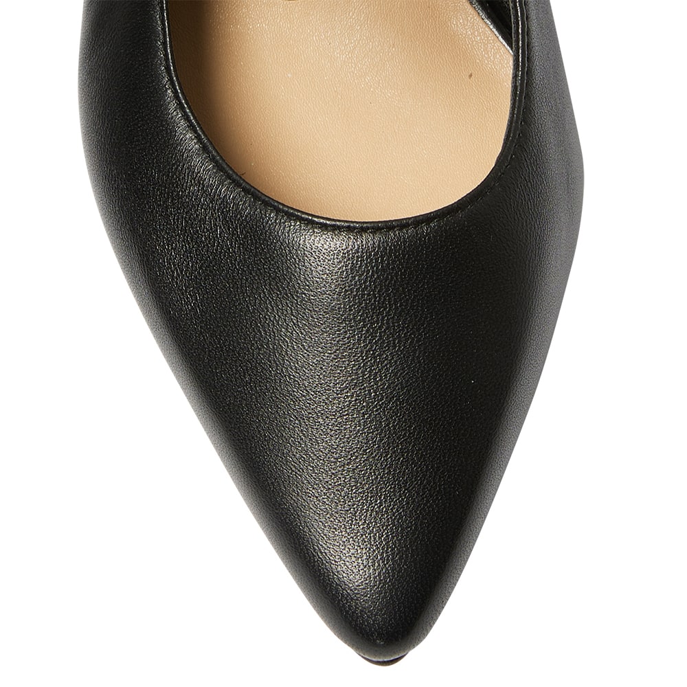 Isabel Heel in Black Leather