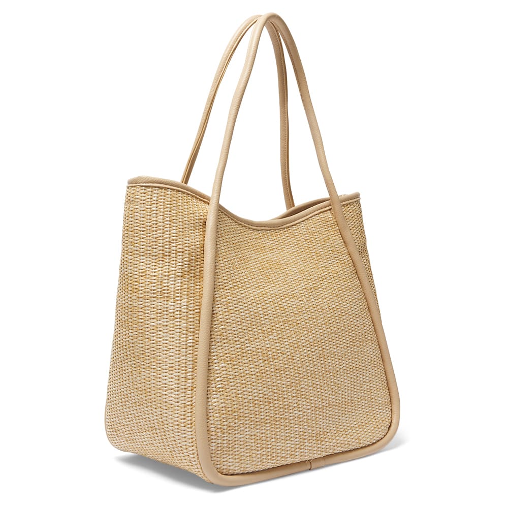 Jarvis Handbag in Nude/raffia