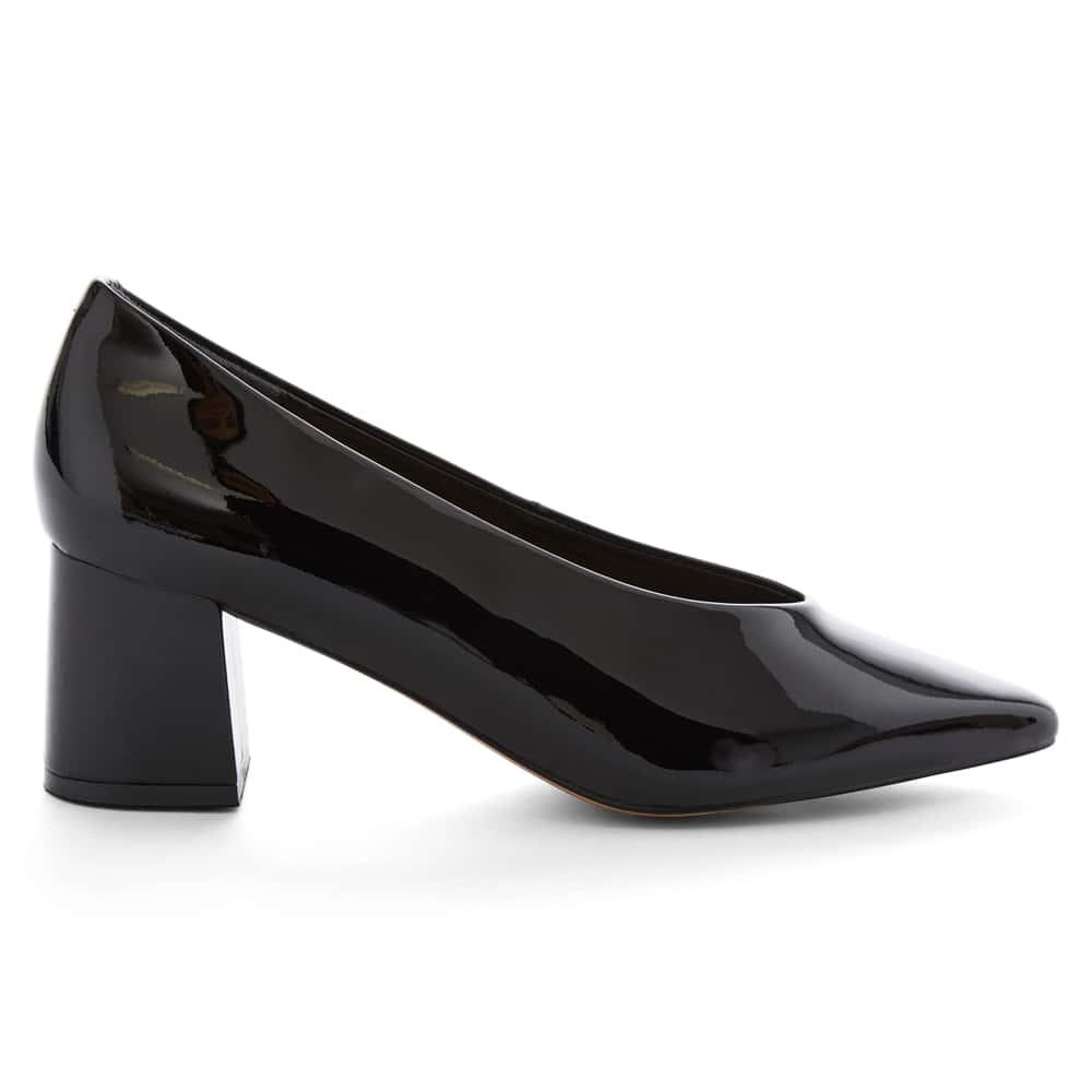 Jean Heel in Black Patent