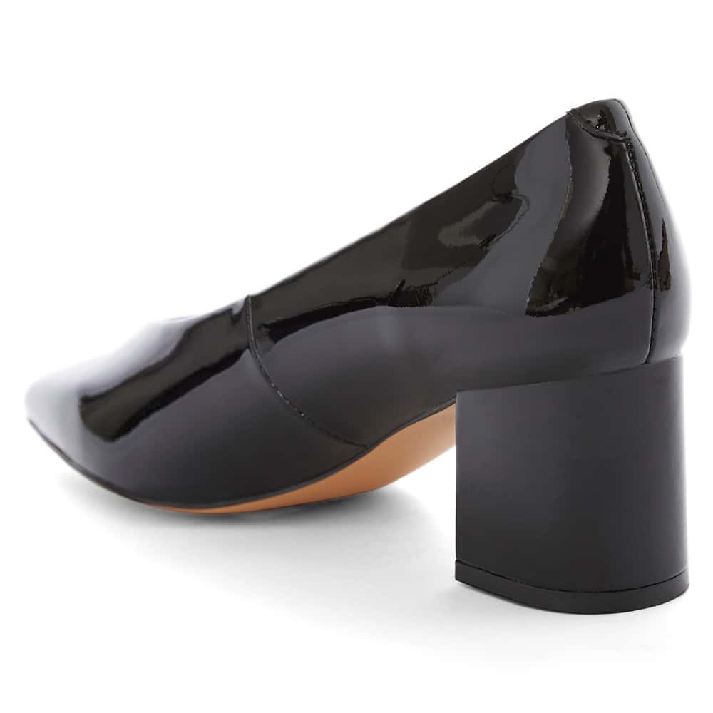 Jean Heel in Black Patent