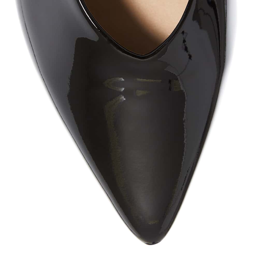 Jean Heel in Black Patent