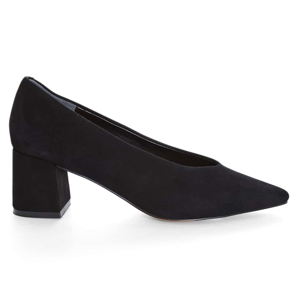 Jean Heel in Black Suede