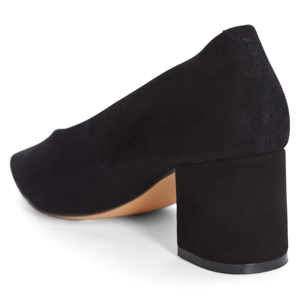 Jean Heel in Black Suede