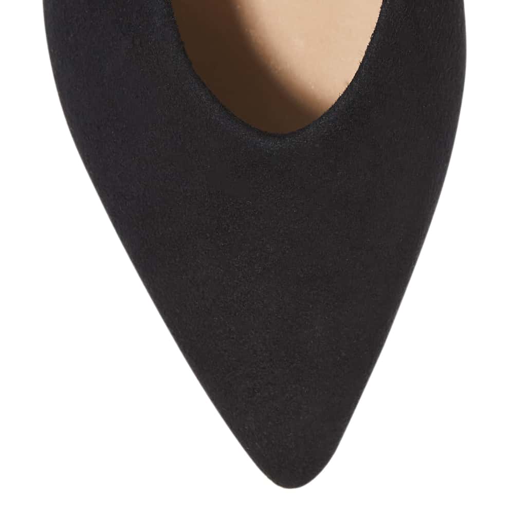 Jean Heel in Black Suede