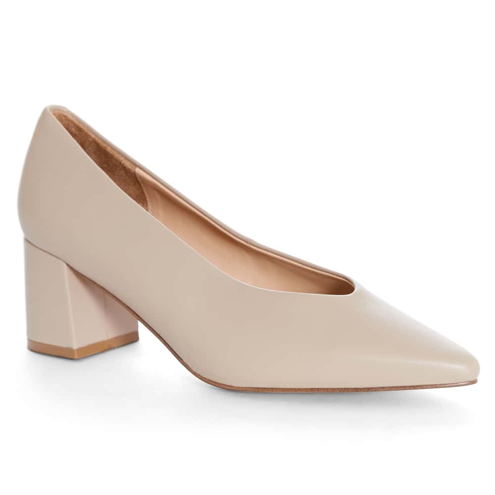 Jean Heel in Nude Leather