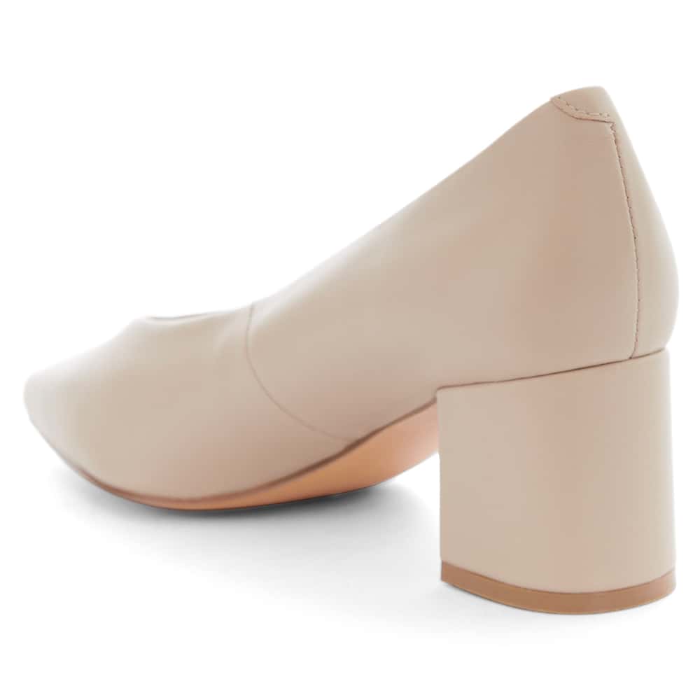Jean Heel in Nude Leather