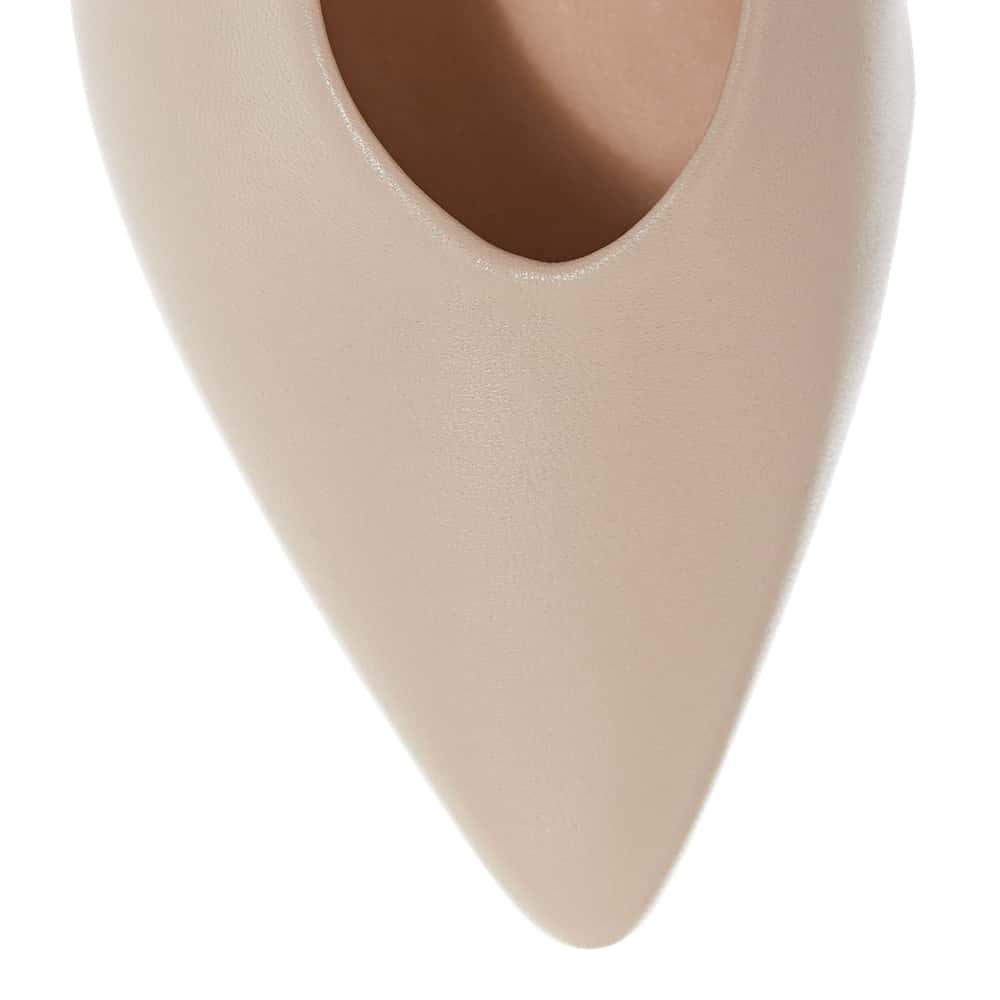 Jean Heel in Nude Leather