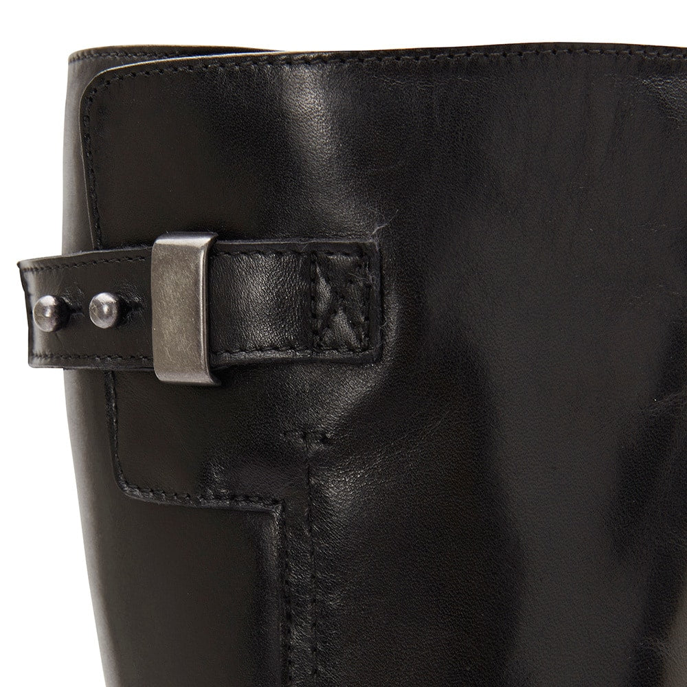 Jenna Boot in Black Leather