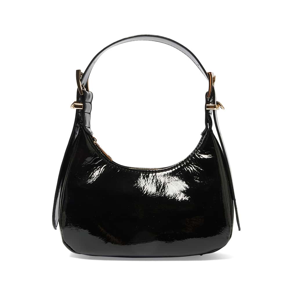 Jersey Bag in Black Patent