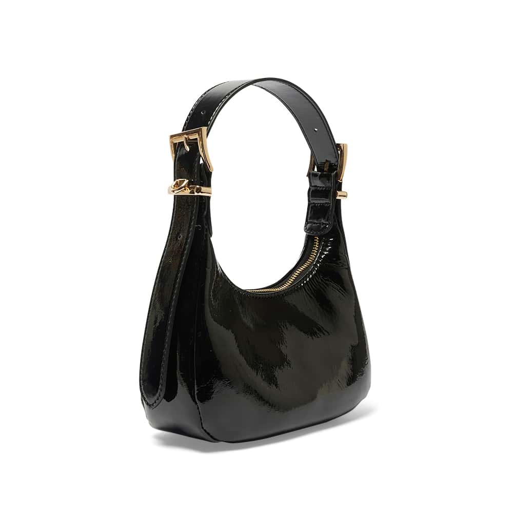 Jersey Bag in Black Patent