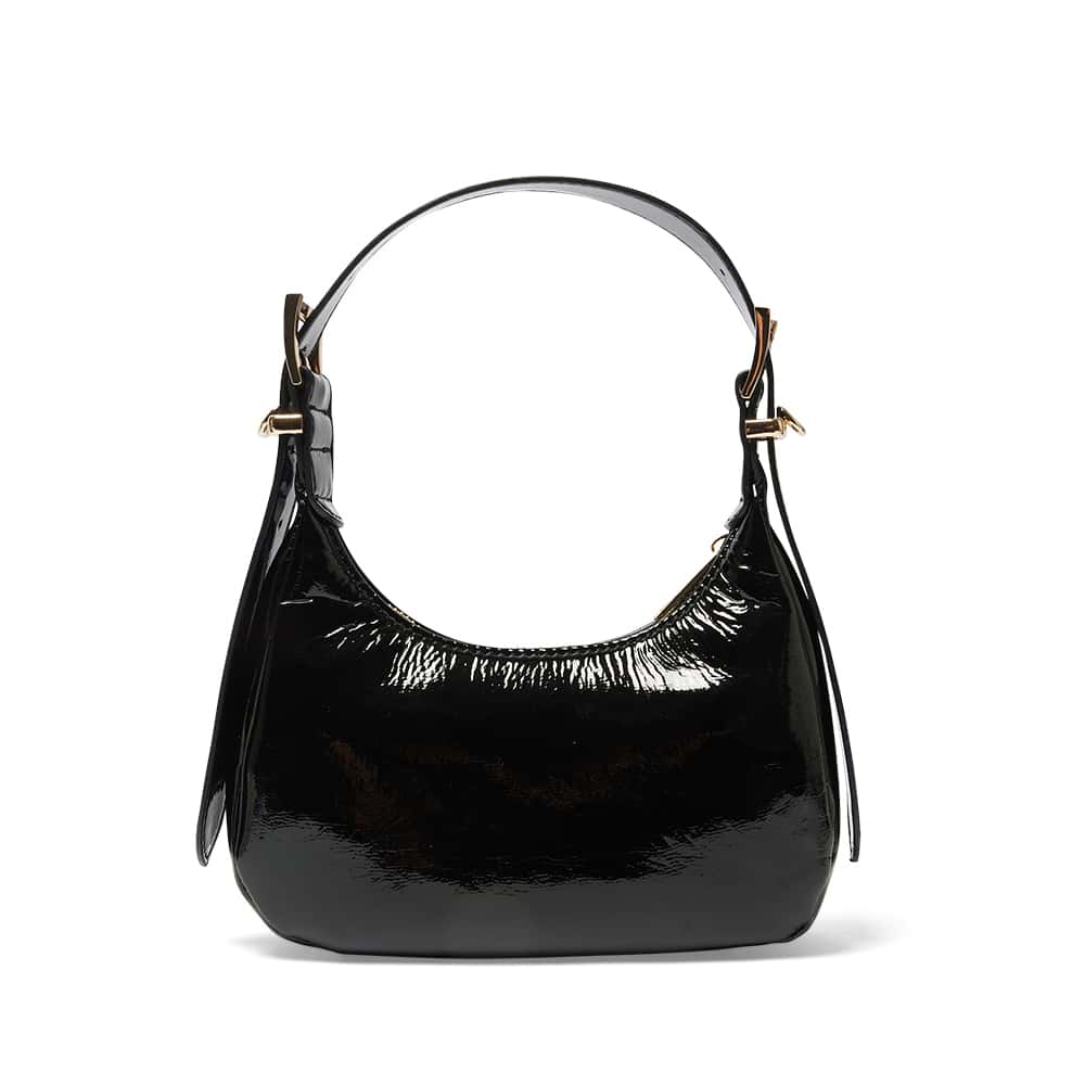 Jersey Bag in Black Patent