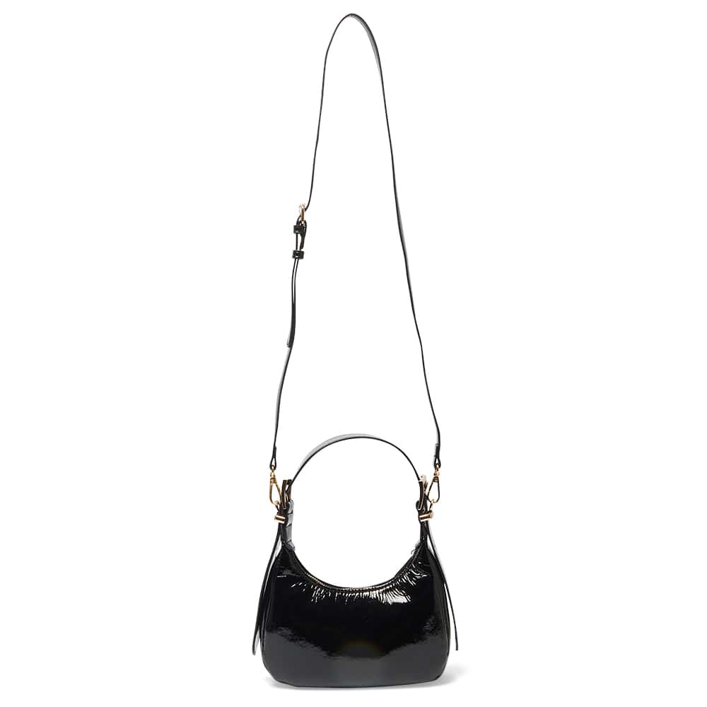 Jersey Bag in Black Patent