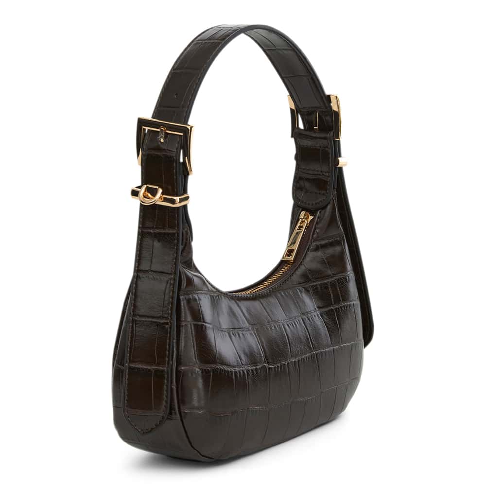 Jersey Bag in Chocolate Croc Croc