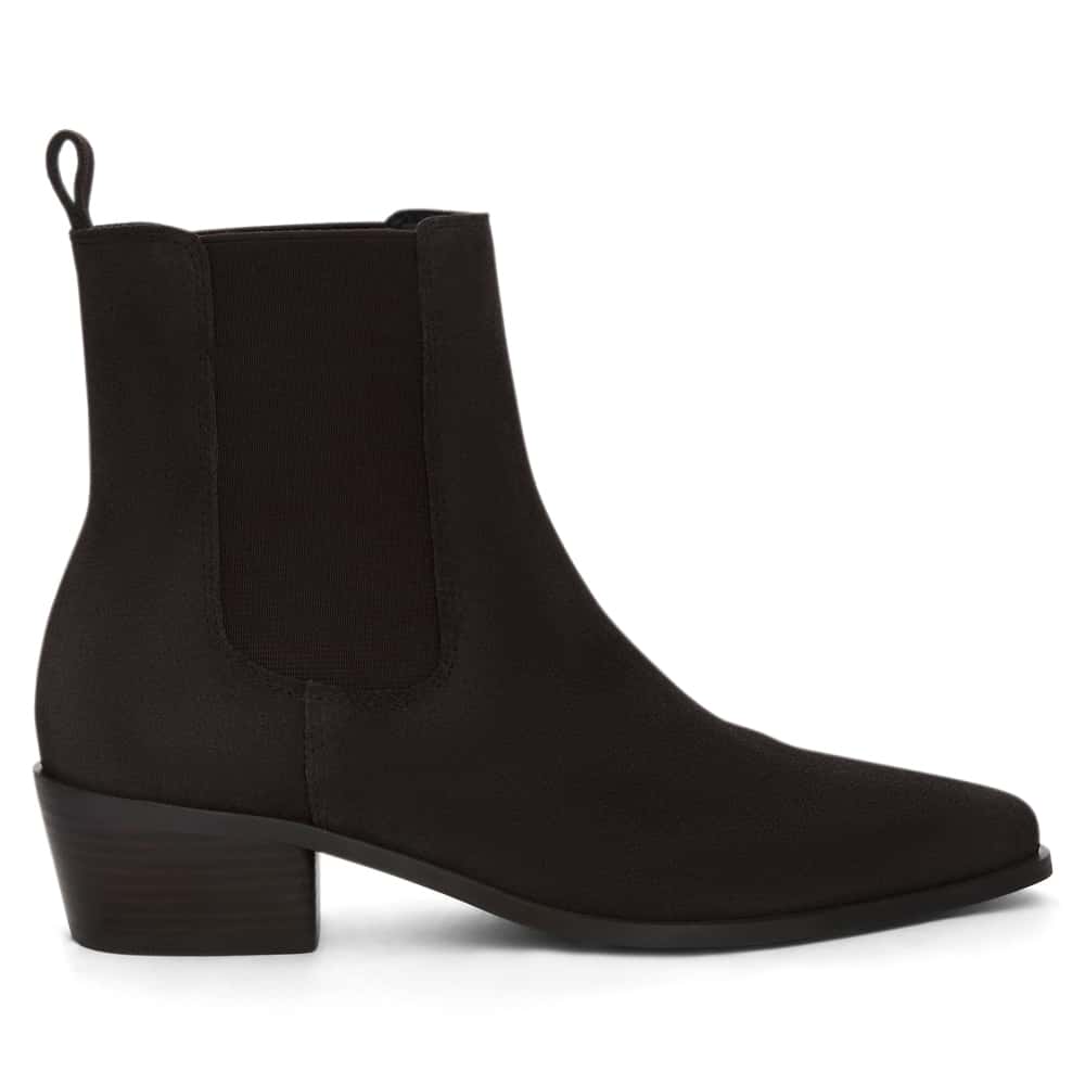 Jersey Boot in Chocolate  Suede