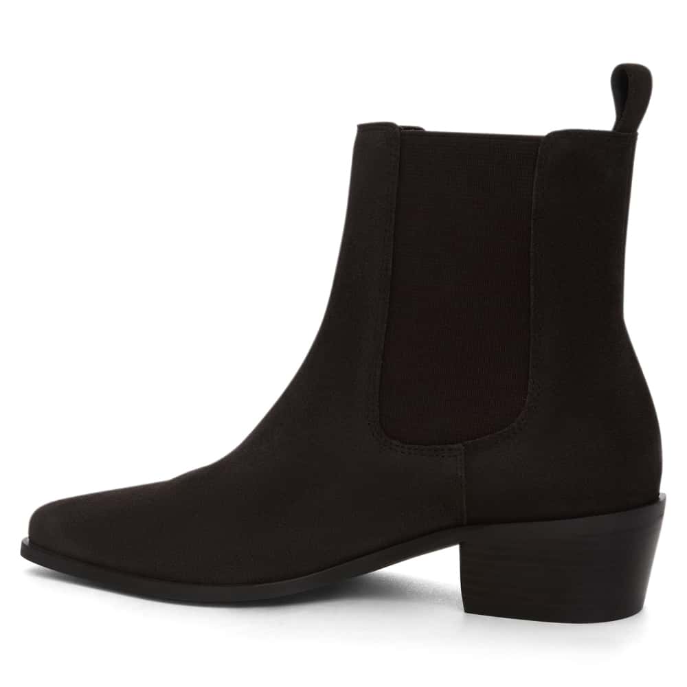 Jersey Boot in Chocolate  Suede