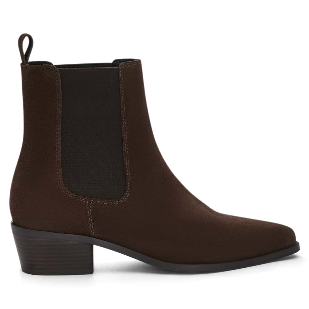 Jersey Boot in Tan Suede