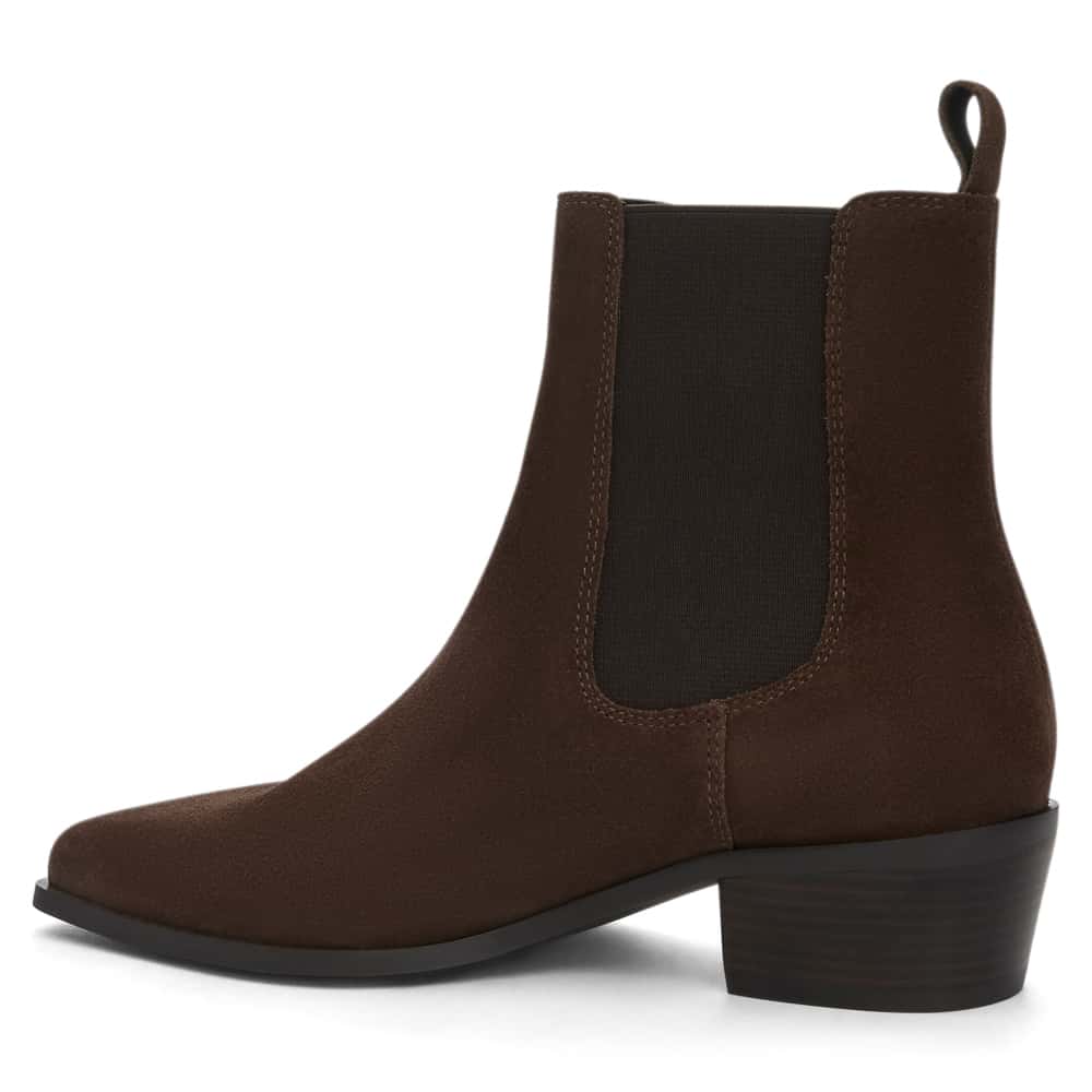 Jersey Boot in Tan Suede