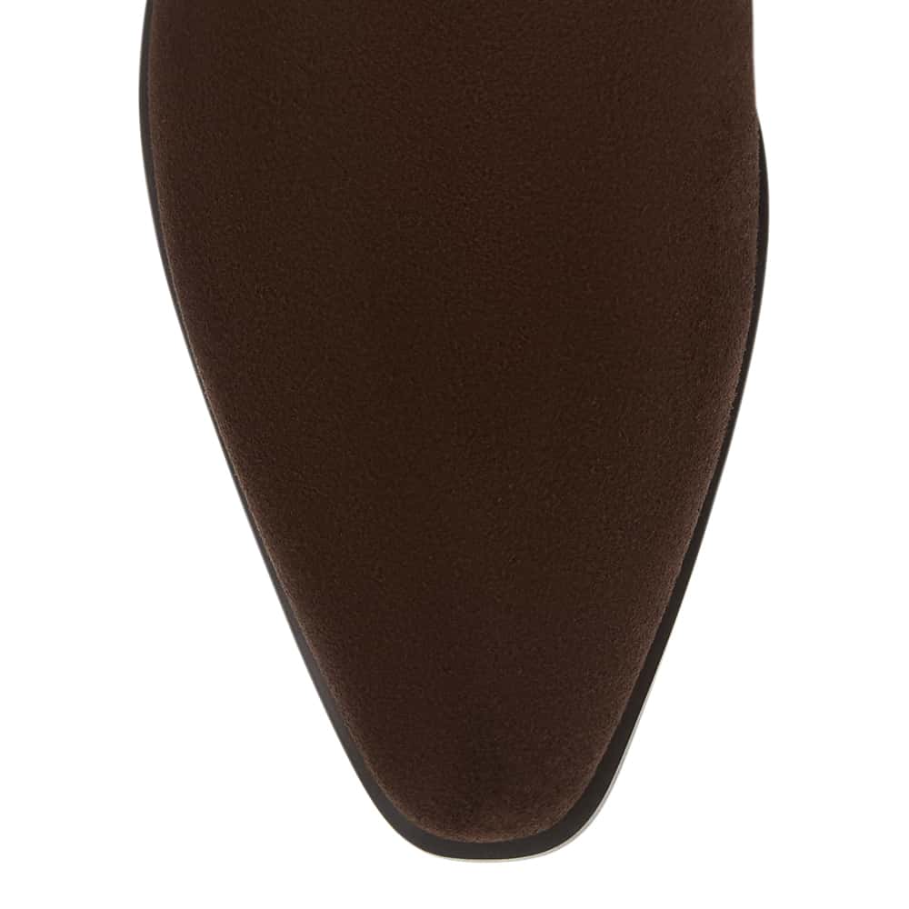 Jersey Boot in Tan Suede