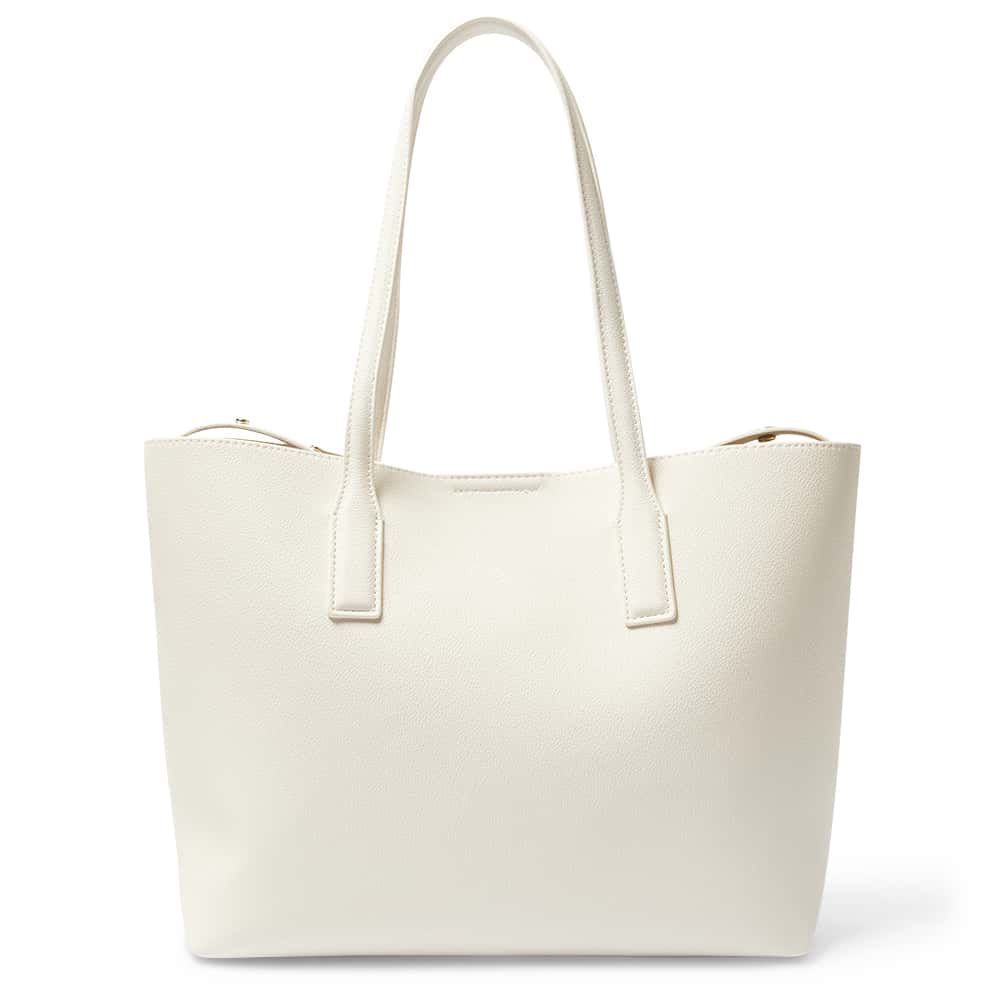 Joanna Tote in Bone Pebble