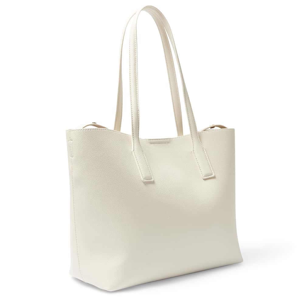 Joanna Tote in Bone Pebble