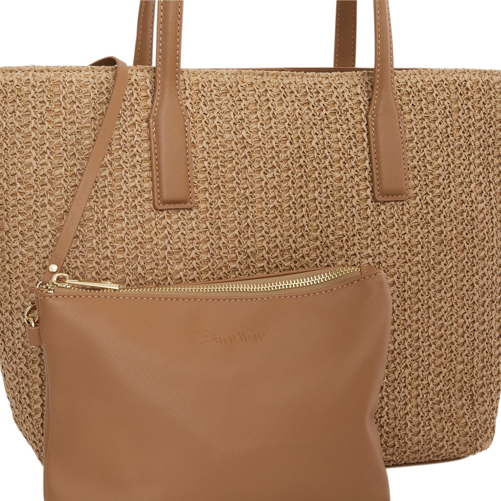 Joanna Tote in Neutral Raffia